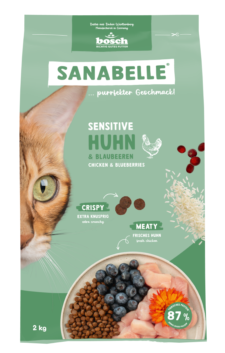 Sanabelle Katzen-Trockenfutter Sensitive Huhn